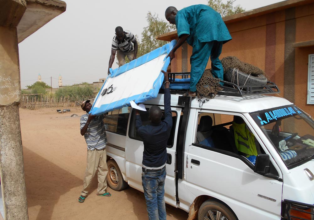 Aus Dakar kommen die Solarplatten